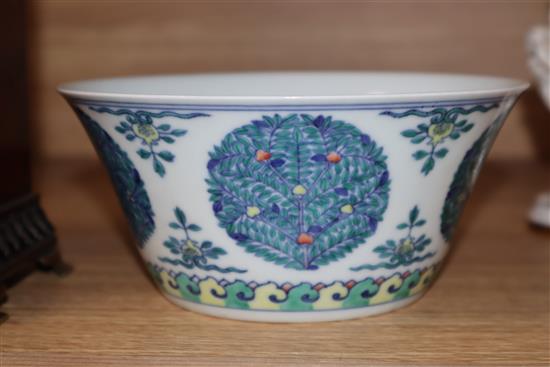 A Chinese doucai bowl height 15.5cm